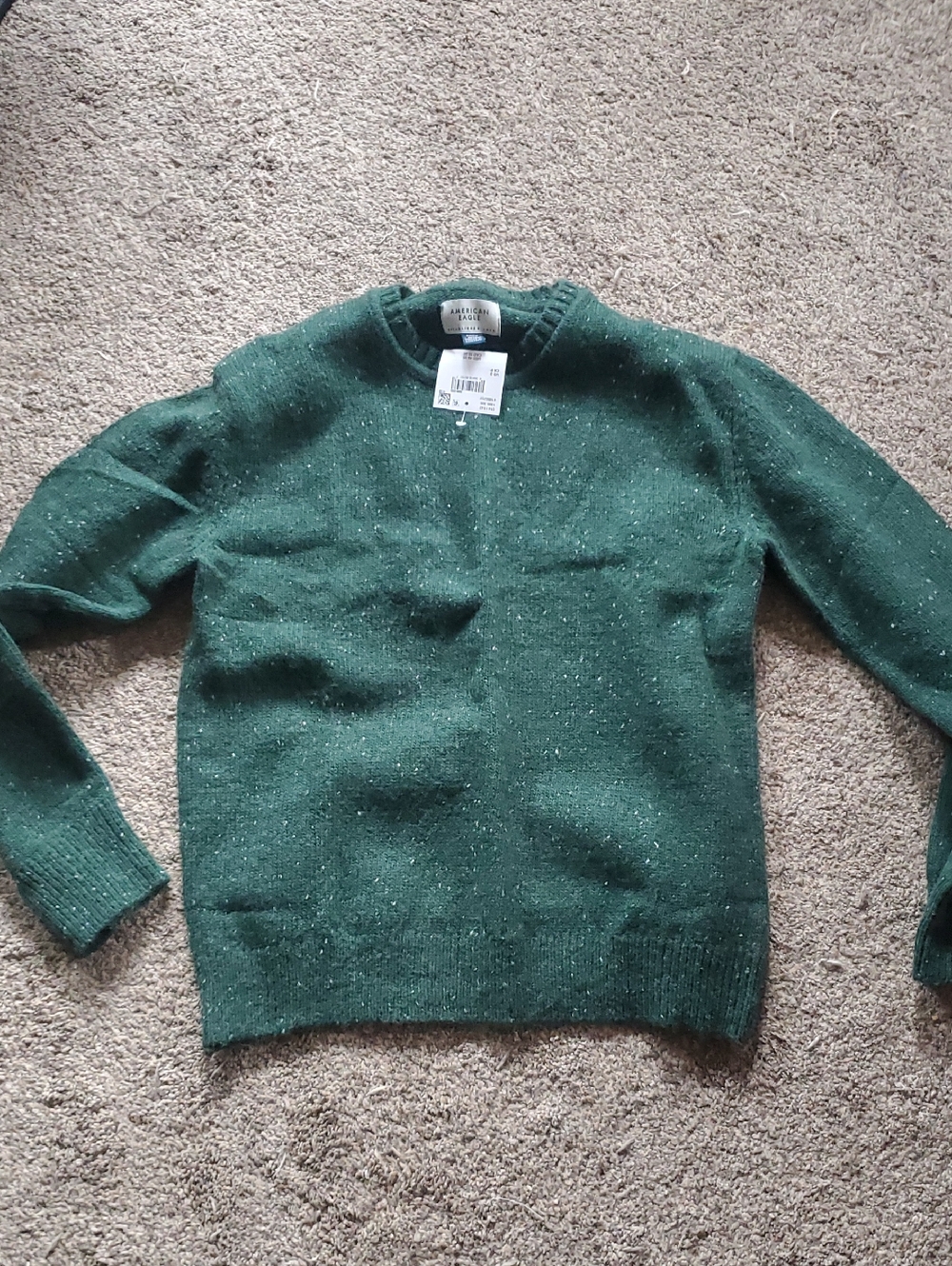 American Eagle Outfitters Green Crewneck Sweater